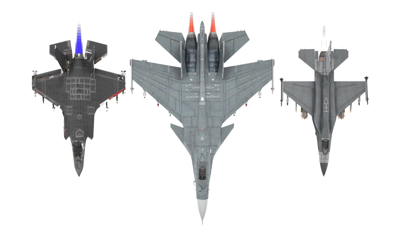 Media 1 for listing Modern Fighter Jet Collection (3D Model Pack)