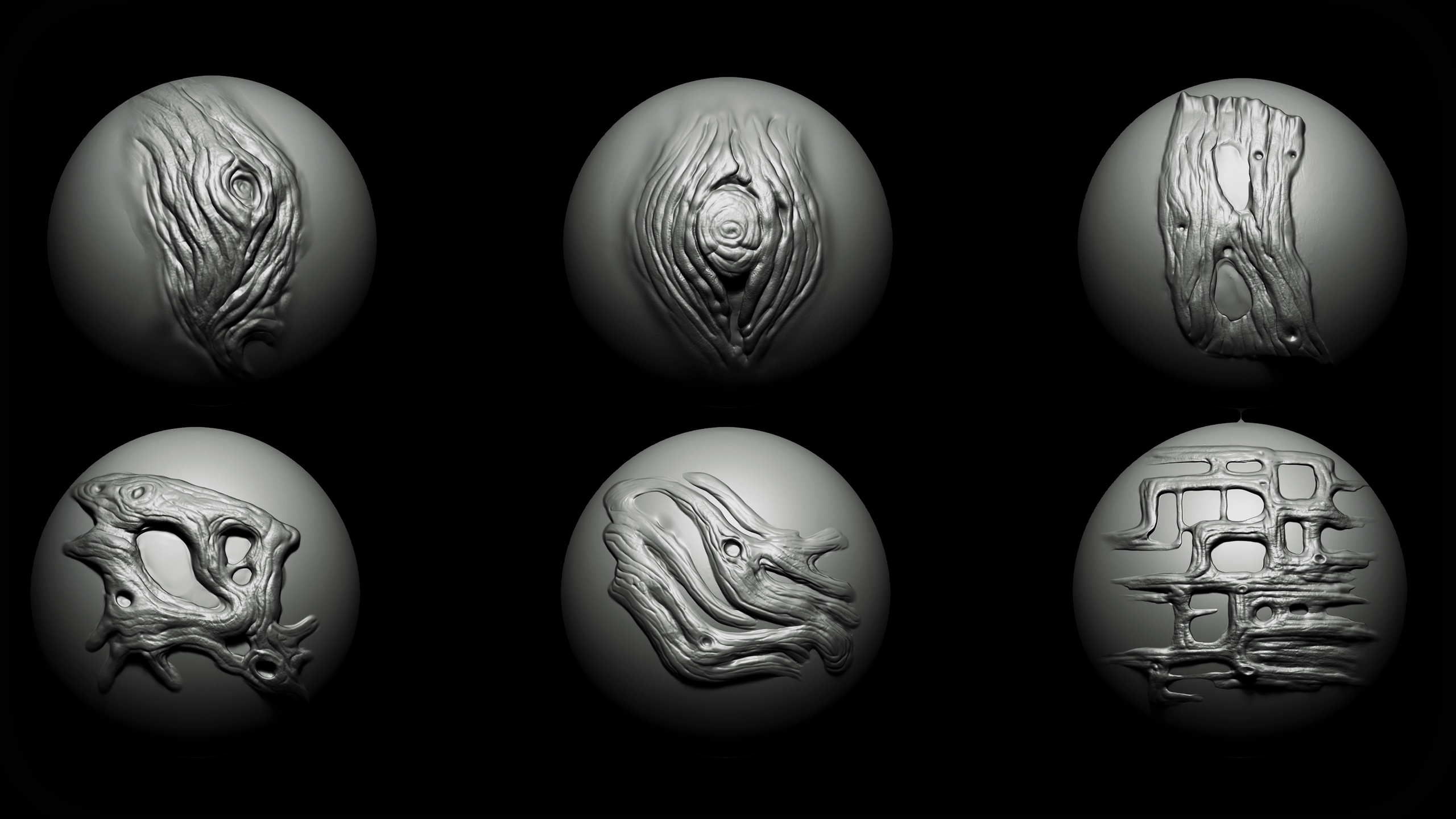 Multimedia 1 dla listy Zbrush + Blender - 40 Wood Details VDM Brush
