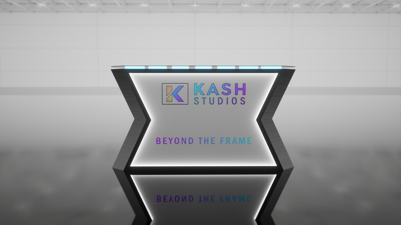 Media 1 for listing Futuristic Reception Desk – Modern Event & Showroom Counter