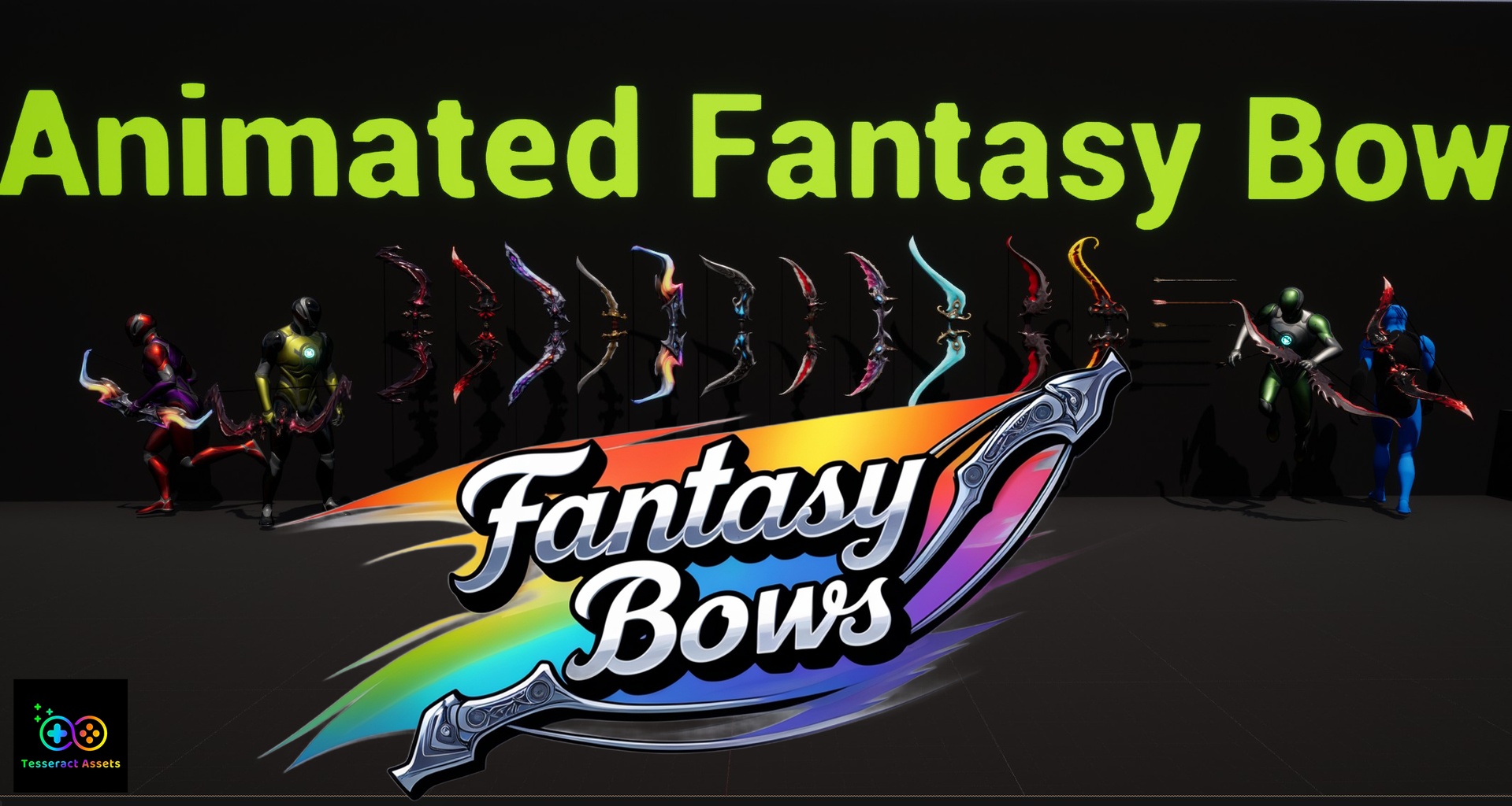 Media 1 for listing Animated Fantasy Bow (Game Ready with Sound)