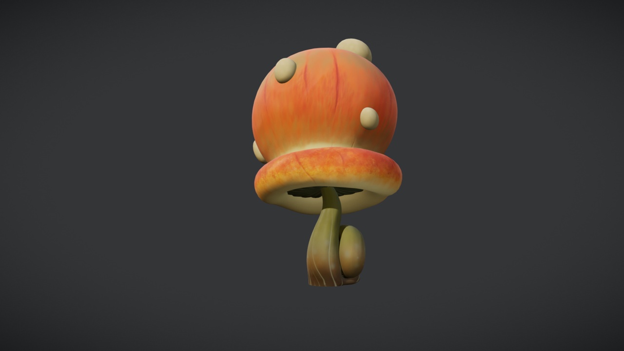 Media 1 for listing Mushroom 11 Stylized 2 _ PBR Game Ready Asset