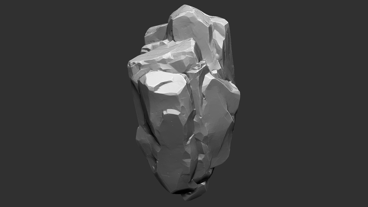 Media 1 for listing Suspended Mountain Rock Stone Zbrush sculpt