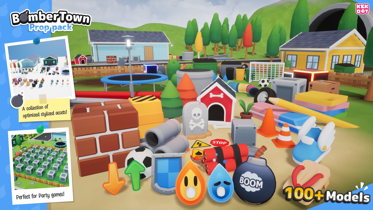 Media 1 for listing BomberTown - Stylized Asset Pack - By Kekdot