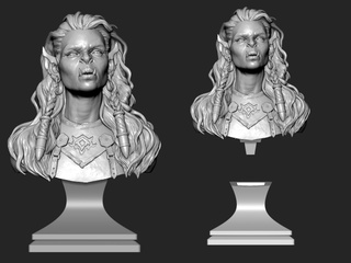 オバレク　アリネ　ブロマイド　SSペーパー Orc bust printable | Fab