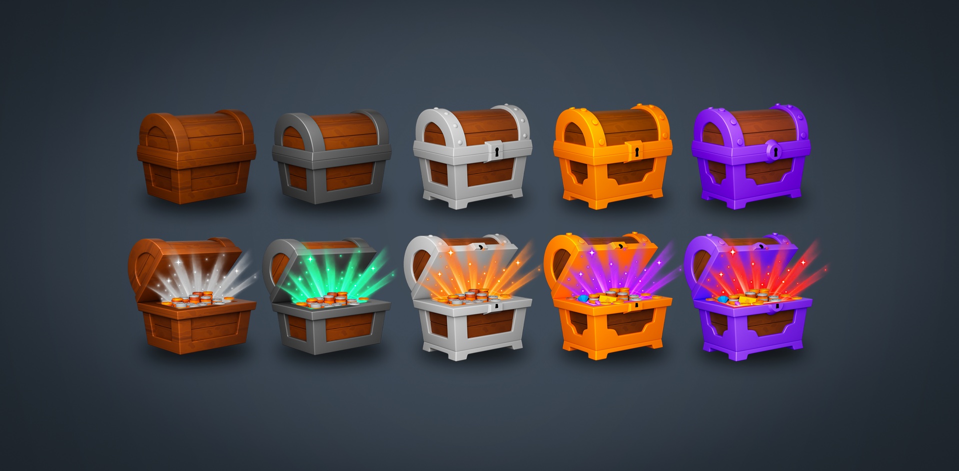 Media 1 for listing 2D Toon Game Icons Pack