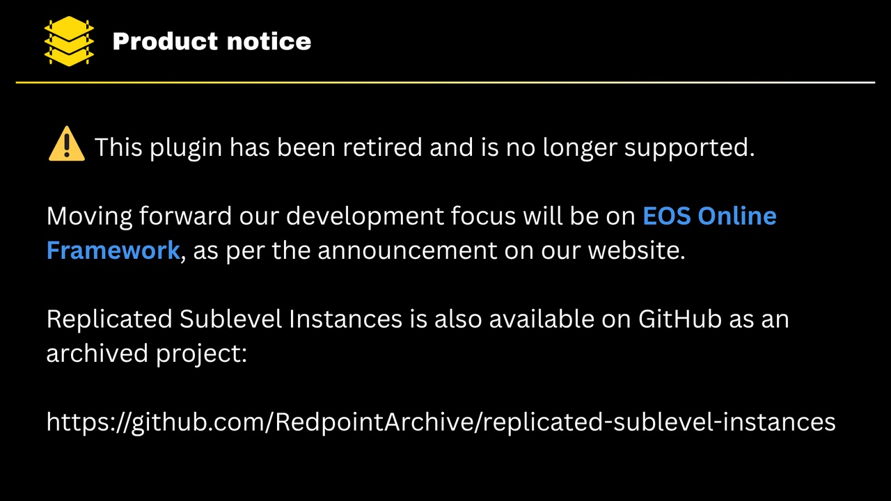 Media 1 for listing Replicated Sublevel Instances