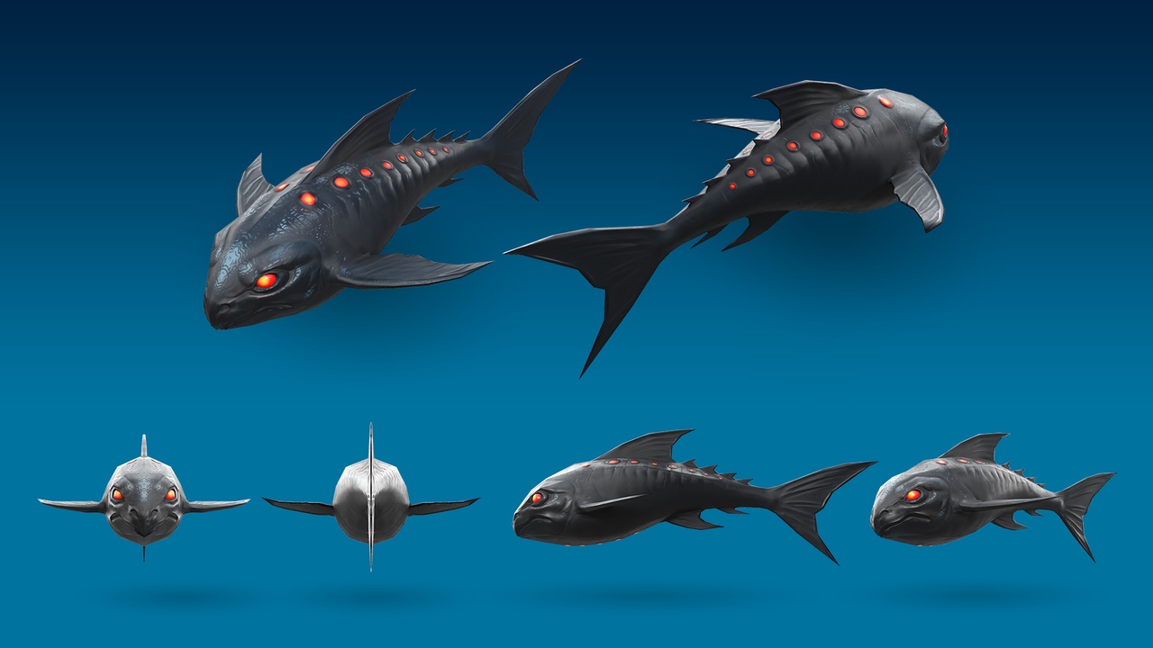 Media 1 for listing Sci-fi 3D Stylized Fish Model