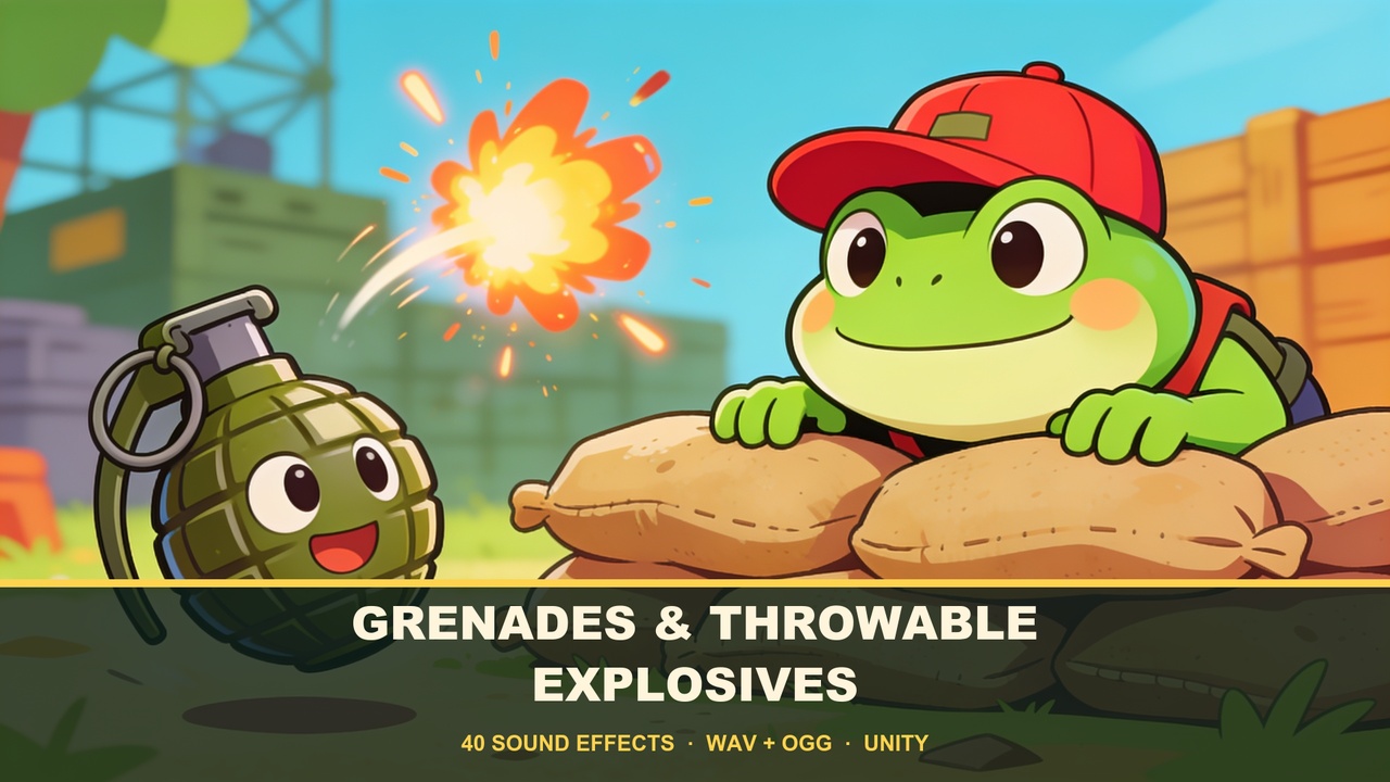 Media 1 for listing Grenades & Throwable Explosives — 40 Sound Effects
