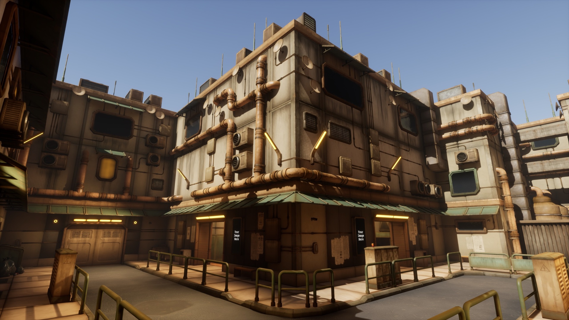 Modular Stylized Sci-Fi Environment | Fab