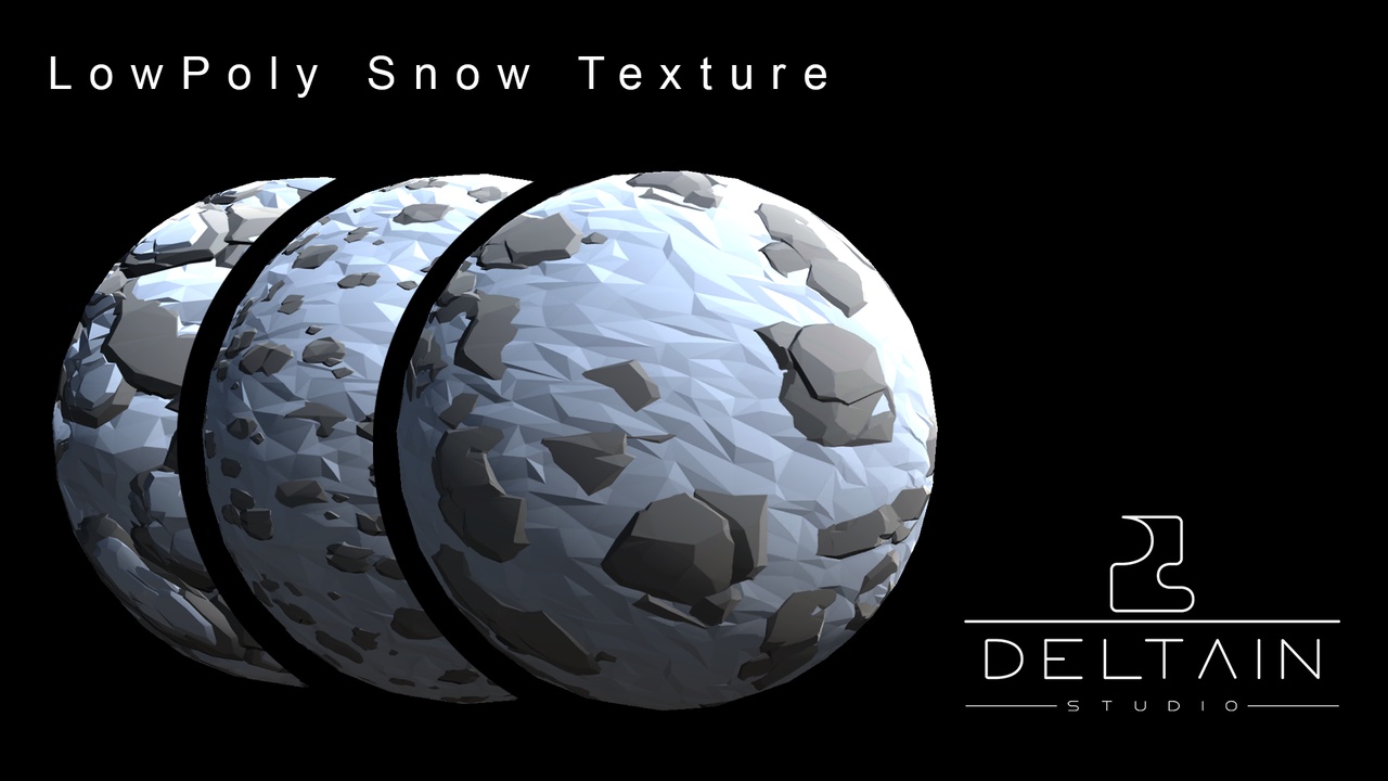 Media 1 for listing LowPoly Snow Texture