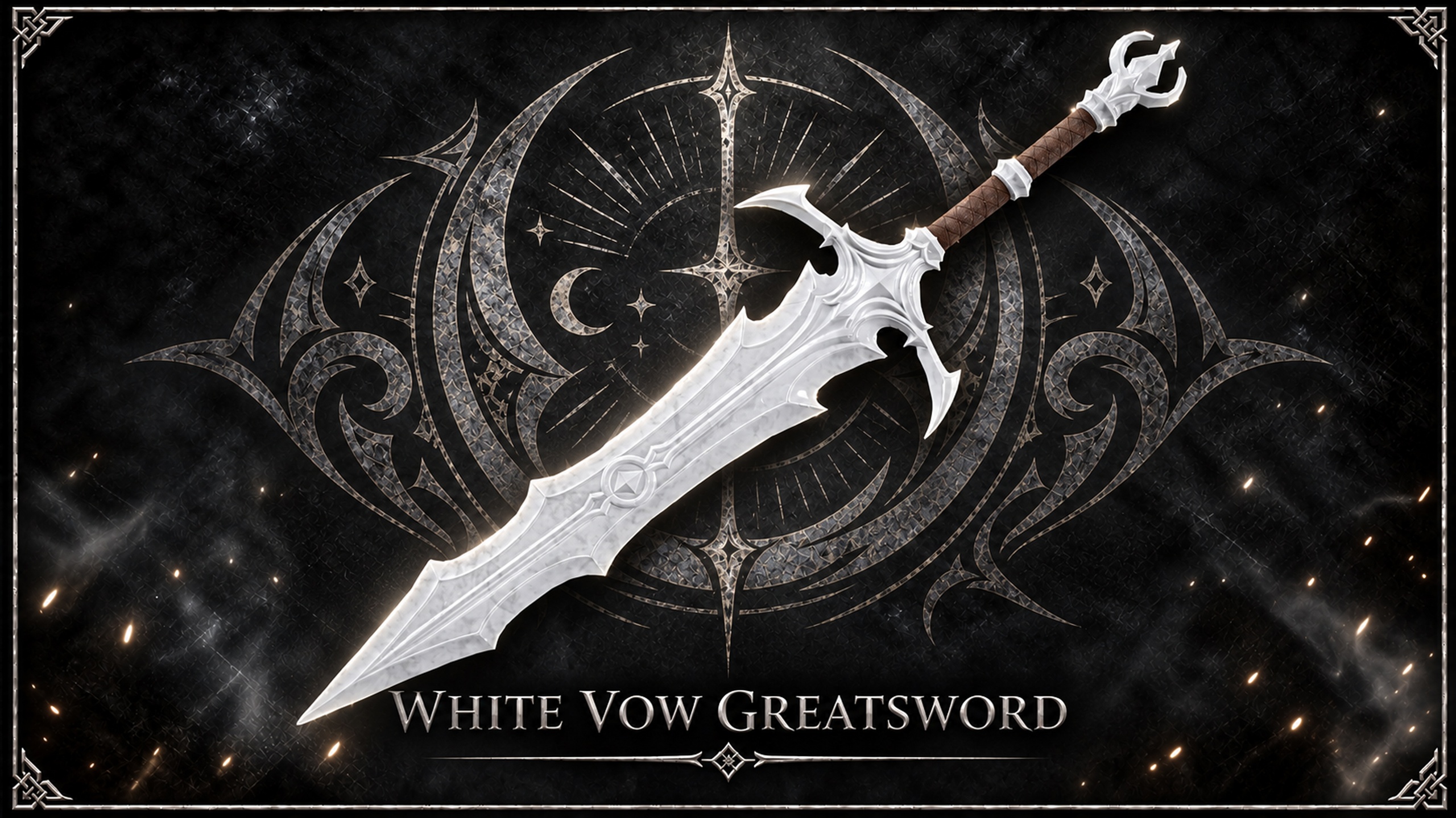Media 1 for listing White Vow – Fantasy Greatsword Weapon