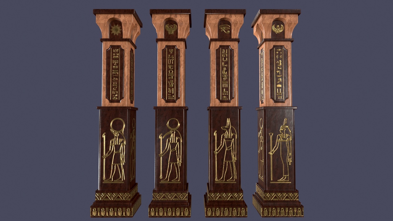 Media 1 for listing Egyptian Column Fantasy Style