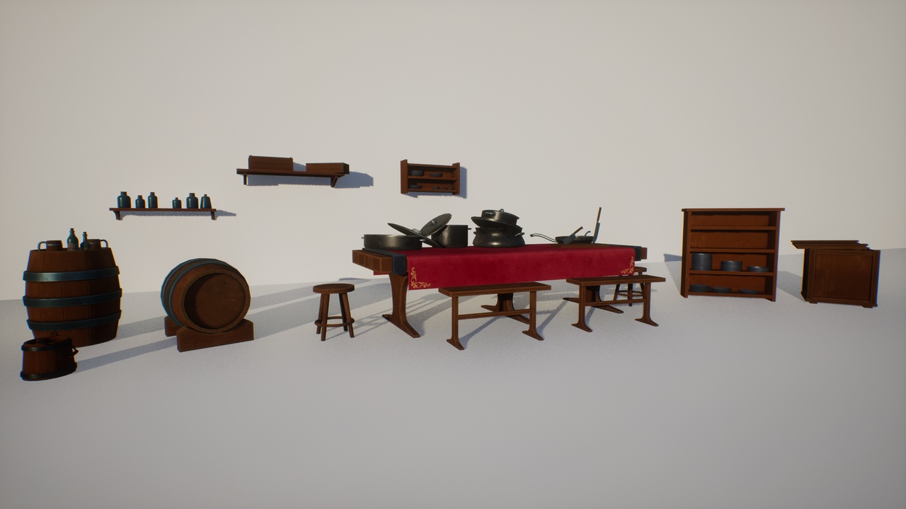 Media 1 for listing Stylized Kitchen Set