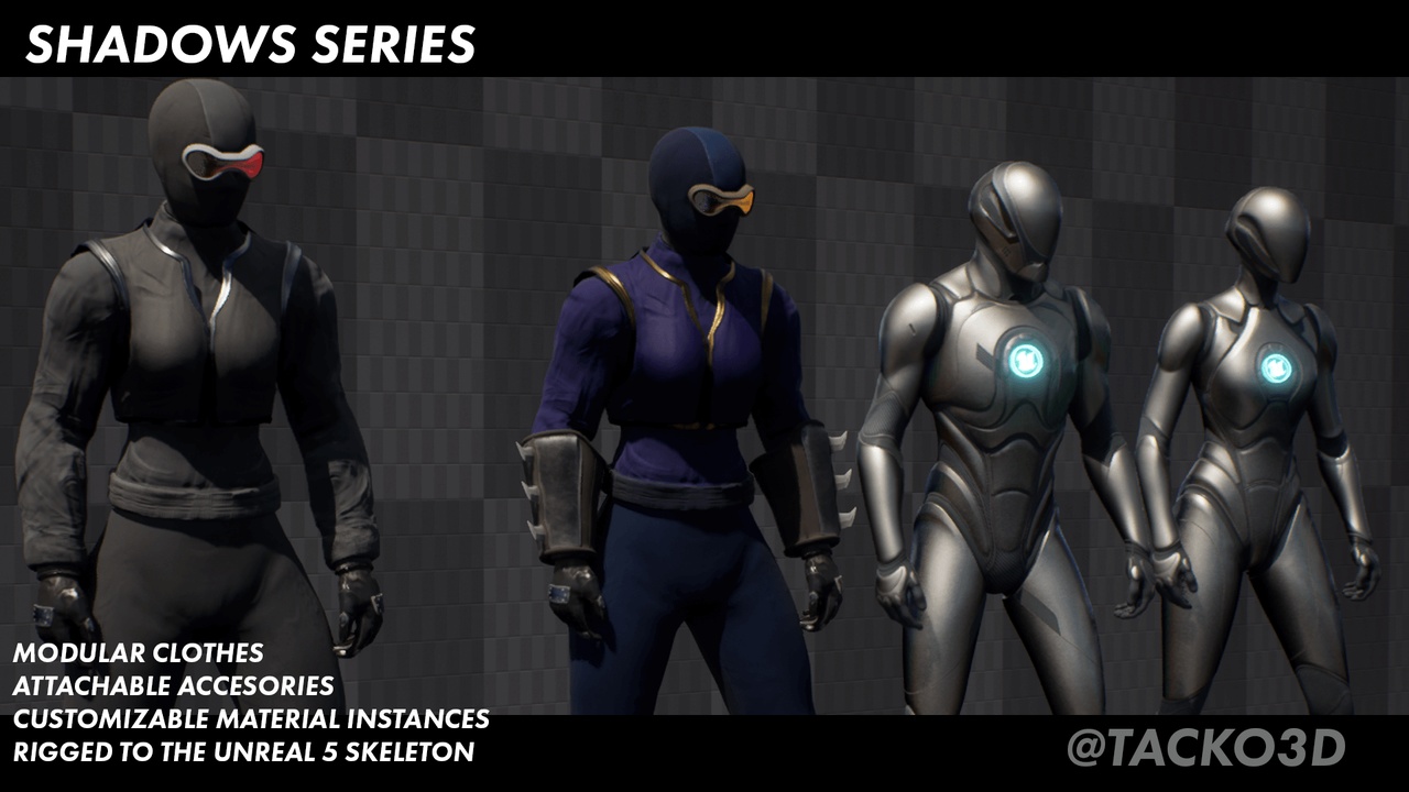 Media 1 for listing Customizable Ninja Pack - Shadow Series - Storm