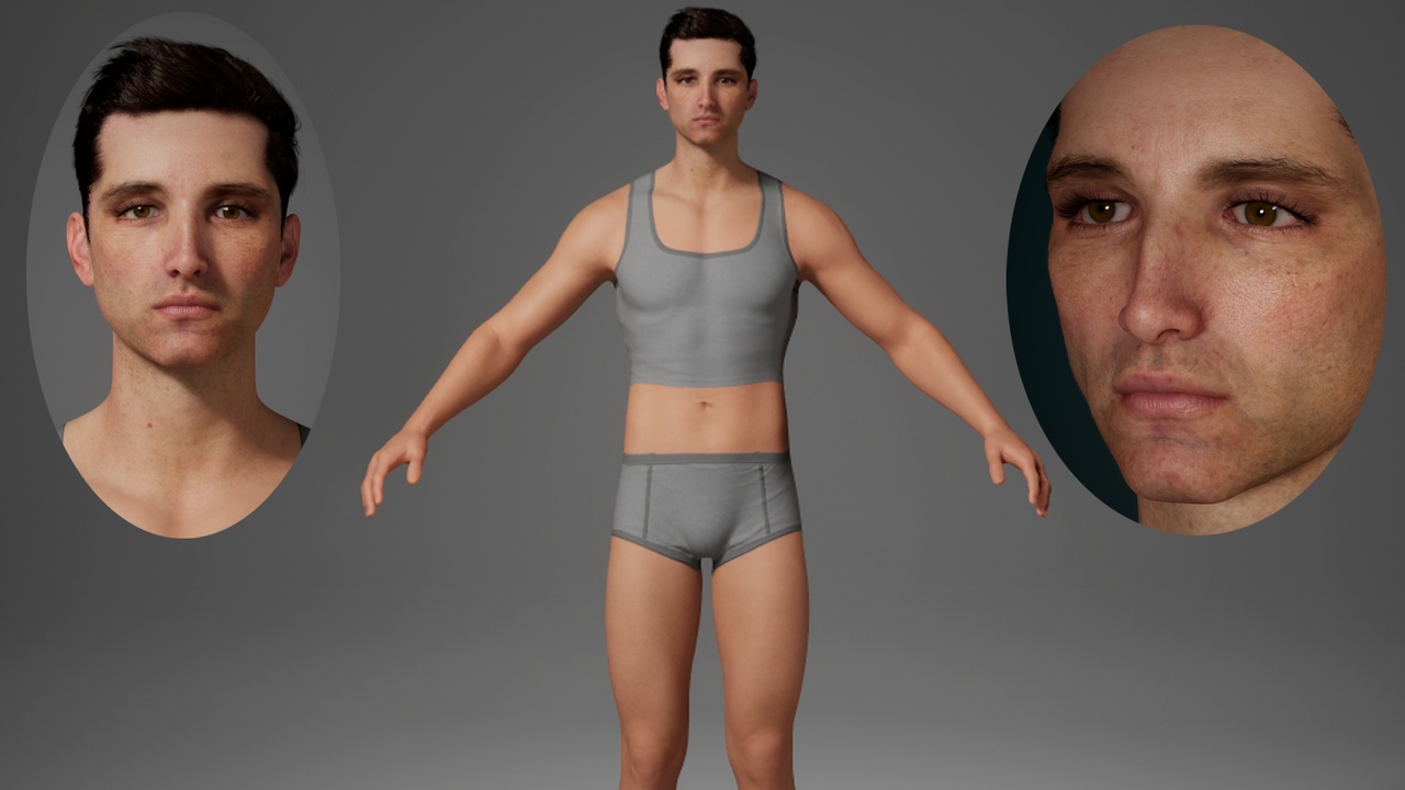 Media 1 for listing Editable MetaHuman male character - Lü Bu.With hair, no clothing included.
