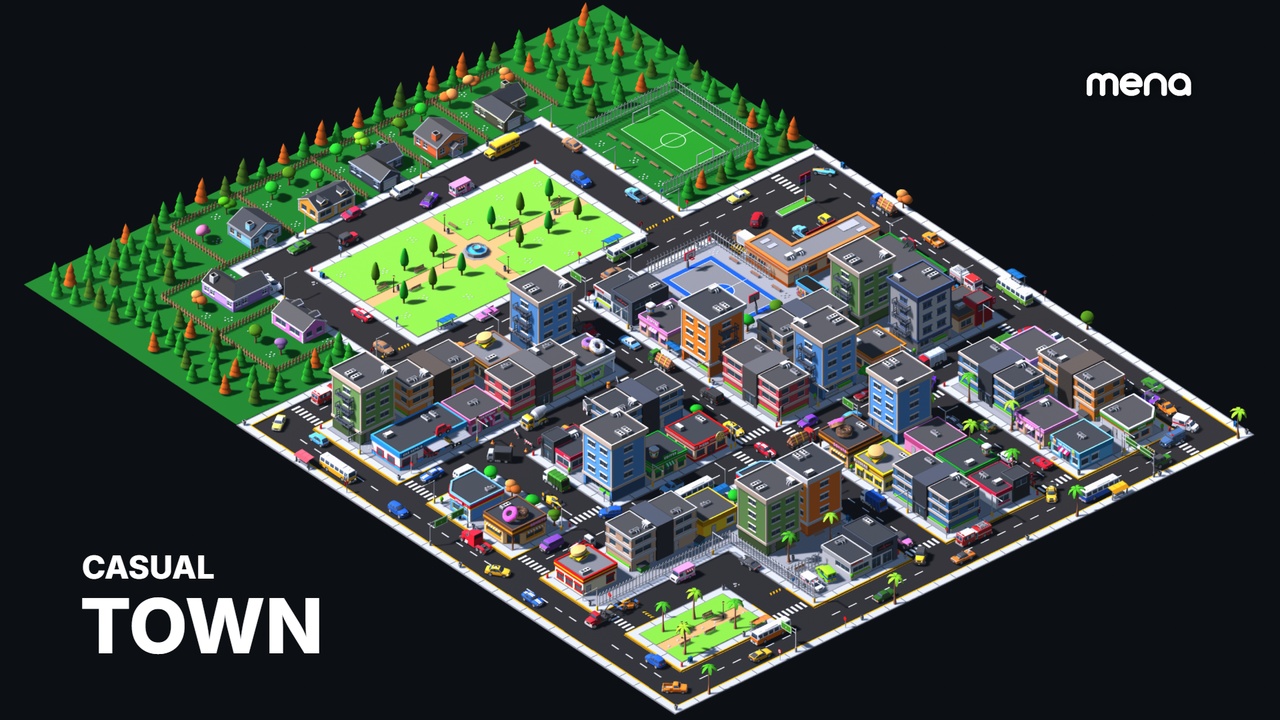 File multimediali per l'articolo Casual Town Pack - 3D Modular Assets: 1