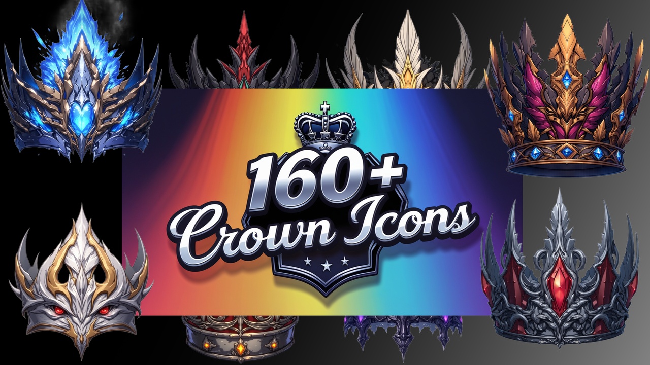 Media 1 for listing 160 + Crown & Diadem RPG Icons