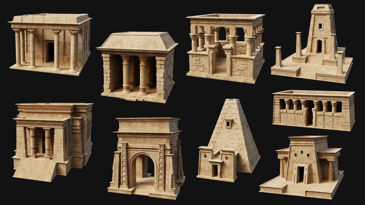 Ancient Temples 제품 등록을 위한 미디어 1개