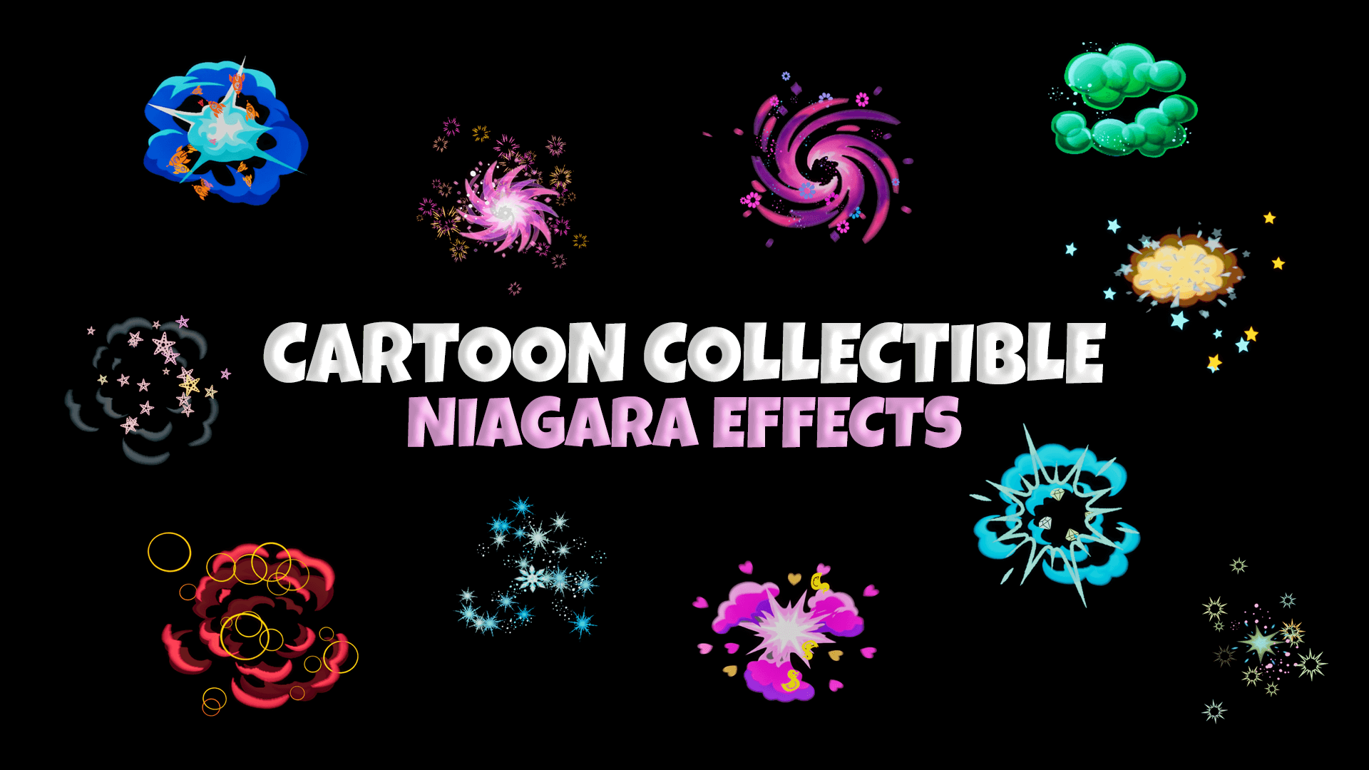 Cartoon Collectible 4. Niagara Effects | Fab