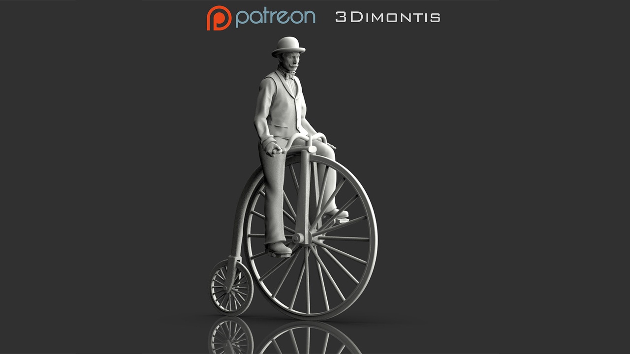 Media 1 for listing retro cyclist
