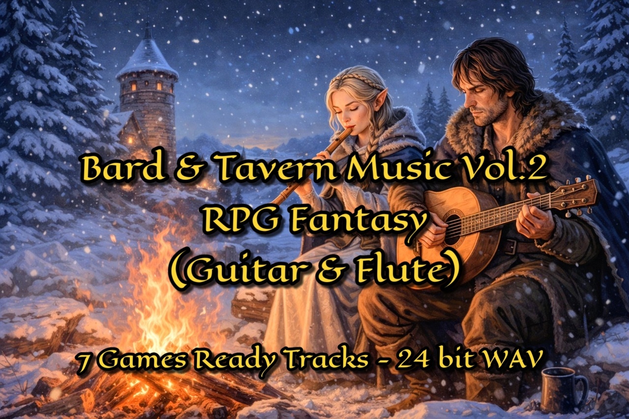 Media 1 for listing Tavern & Bard Music Vol. 2 – RPG Fantasy (Guitar & Flute)