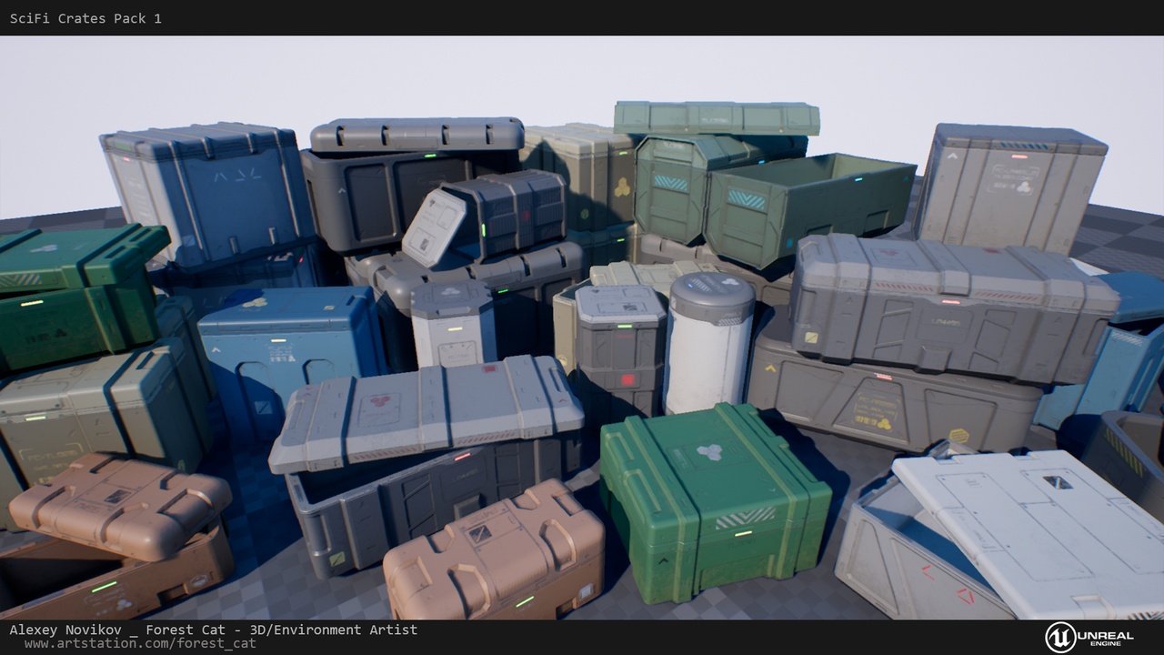 Media 1 for listing SciFi Crates Pack 1