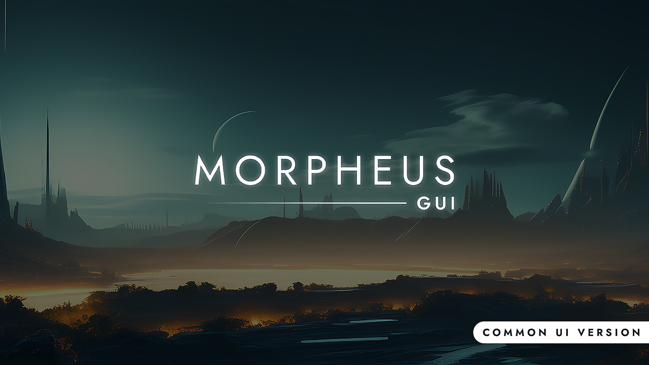 Media 1 for listing Morpheus GUI / CommonUI - Scifi UI Full Kit - Futuristic Game Menu + sources