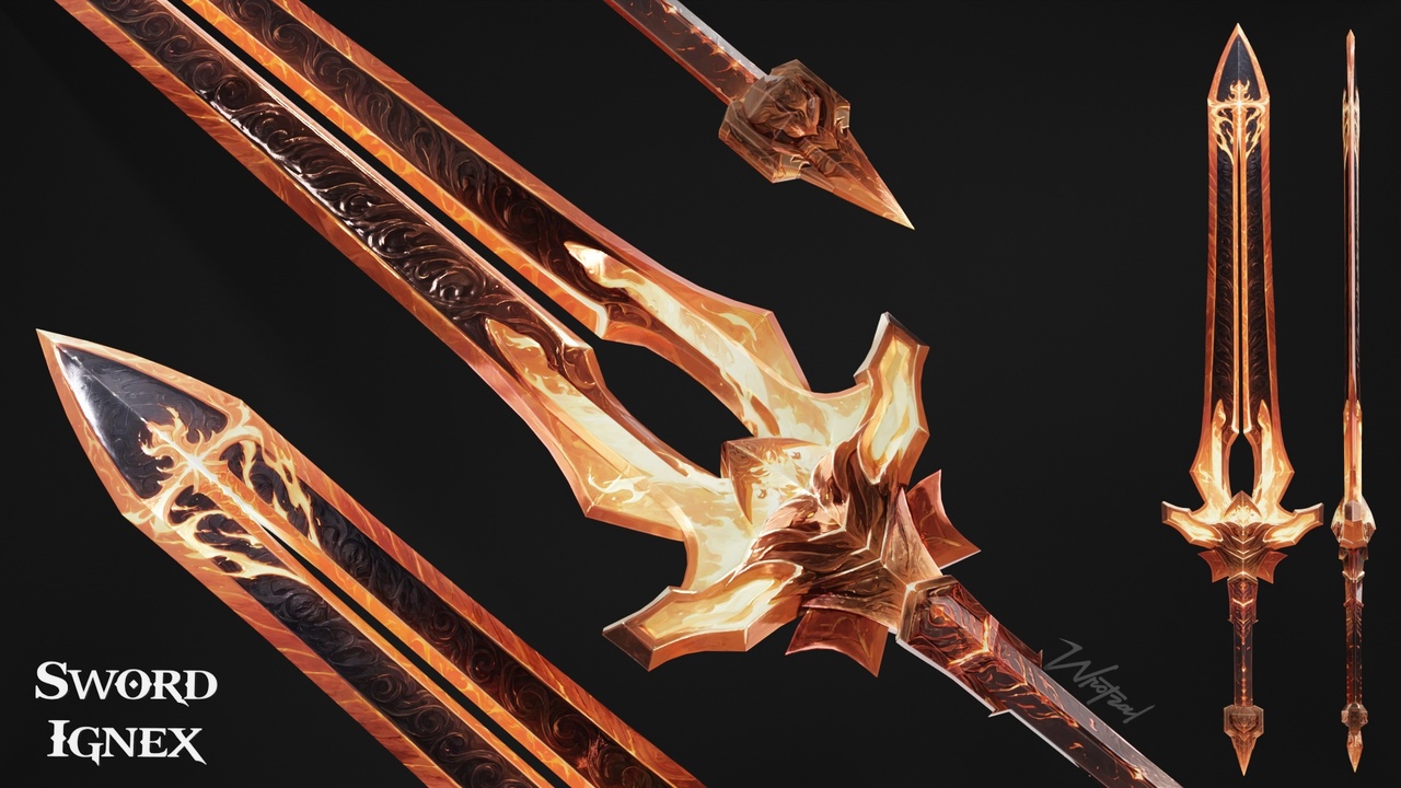 Media 1 for listing Sword Ignex [Stylized Fantasy]