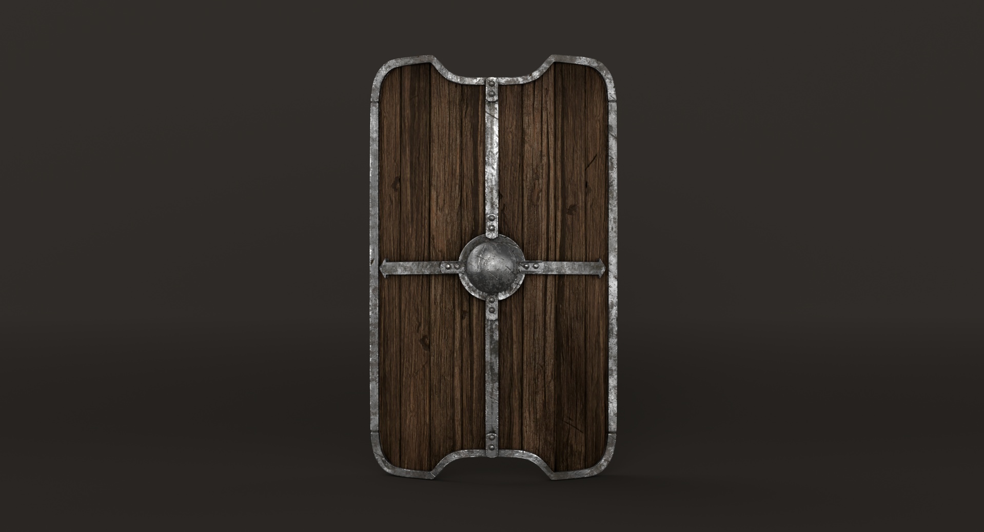 Media 1 for listing Wooden Shield Low-poly 3D model