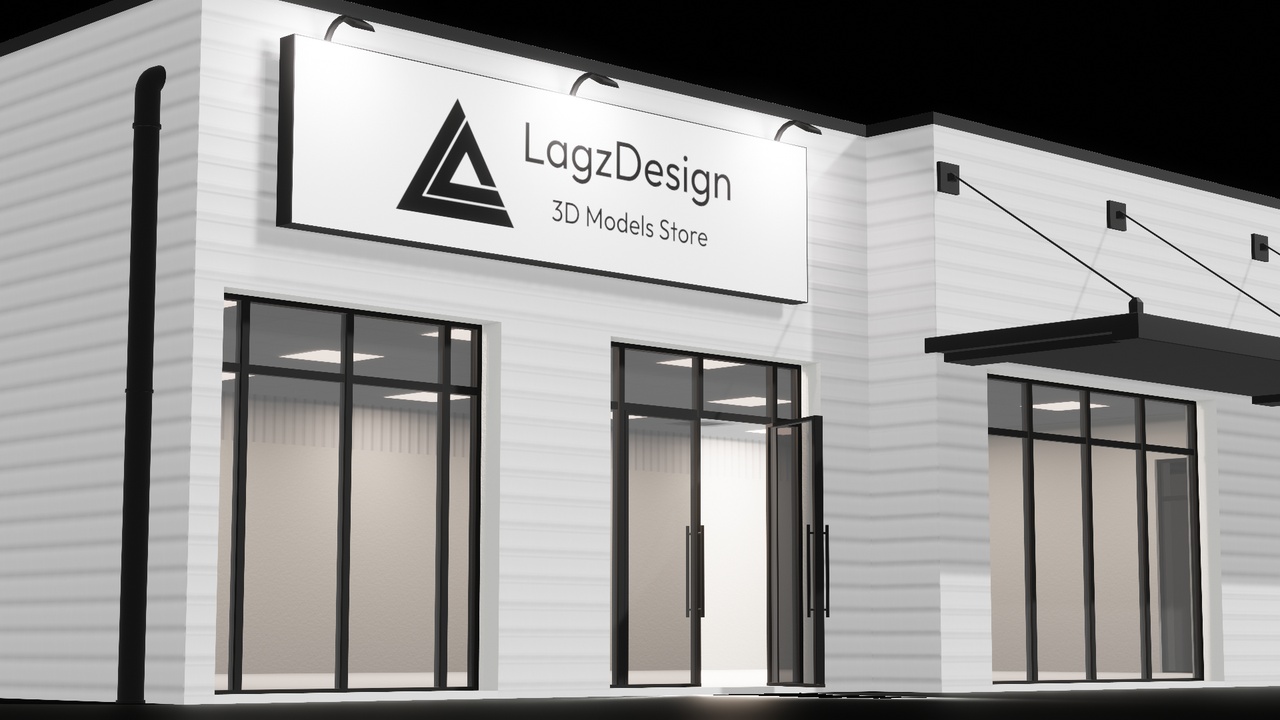 Media 1 for listing Shop Building - Low poly