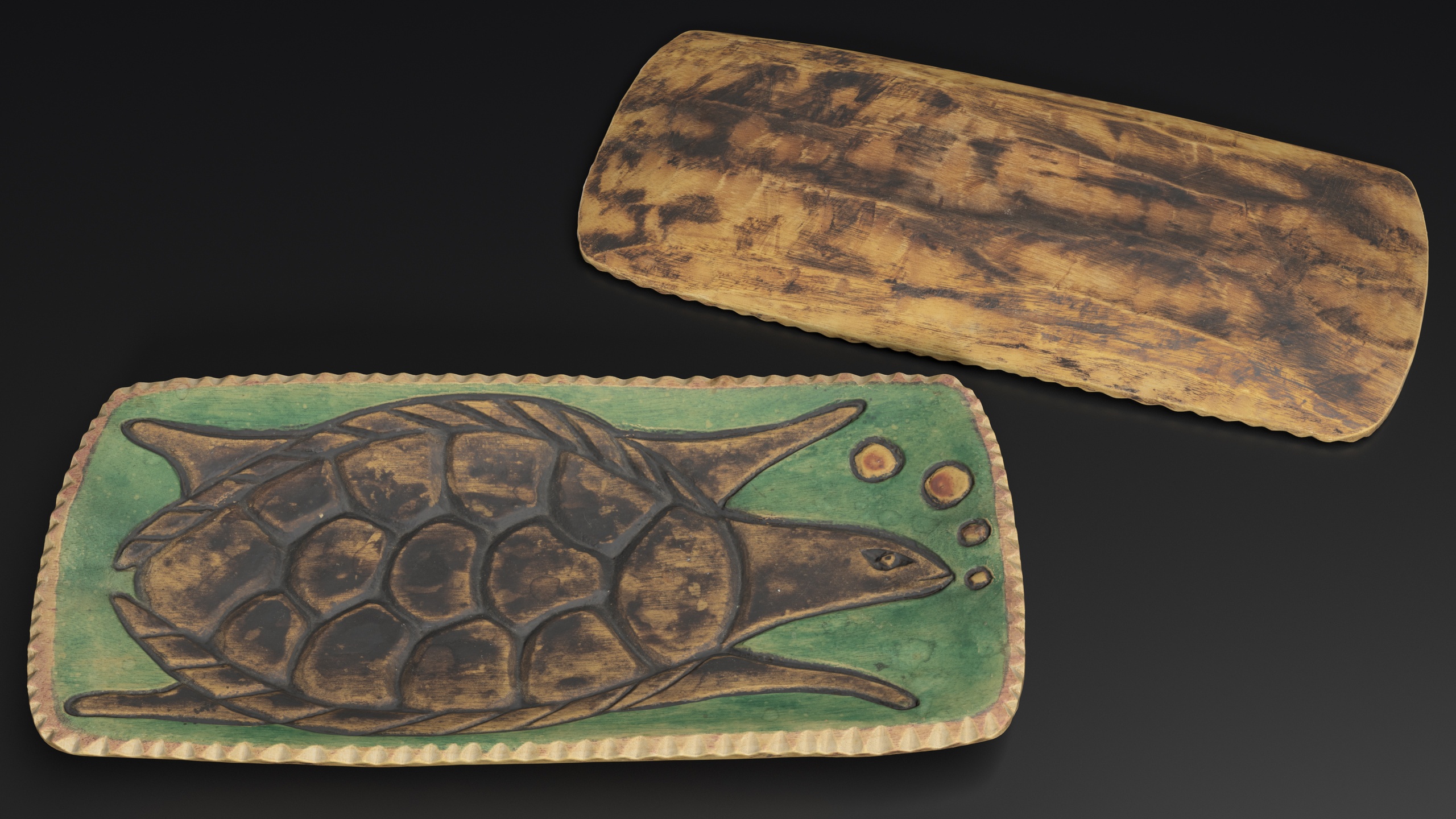 Media 1 for listing Vintage Wooden Turtle Dish
