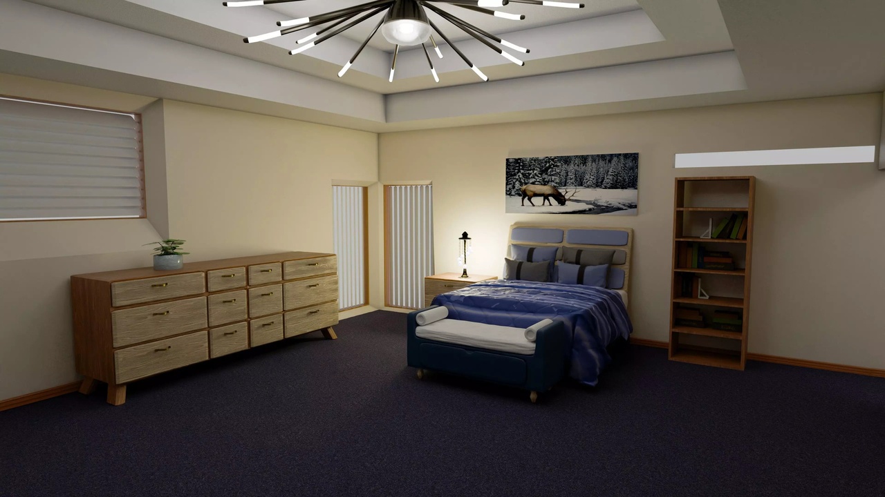 Media 1 for listing Modern Multi-Room Apartment - Complete Interior Scene