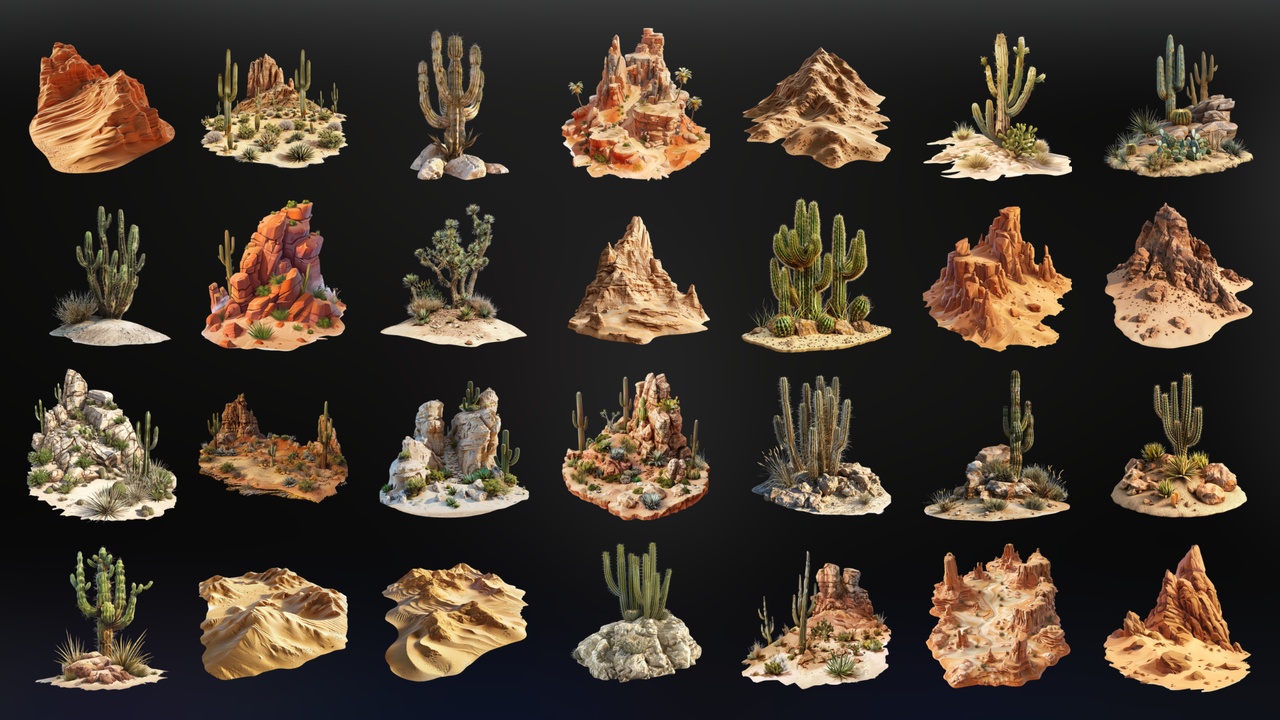 Media 1 for listing Desert Environment - Icon Pack