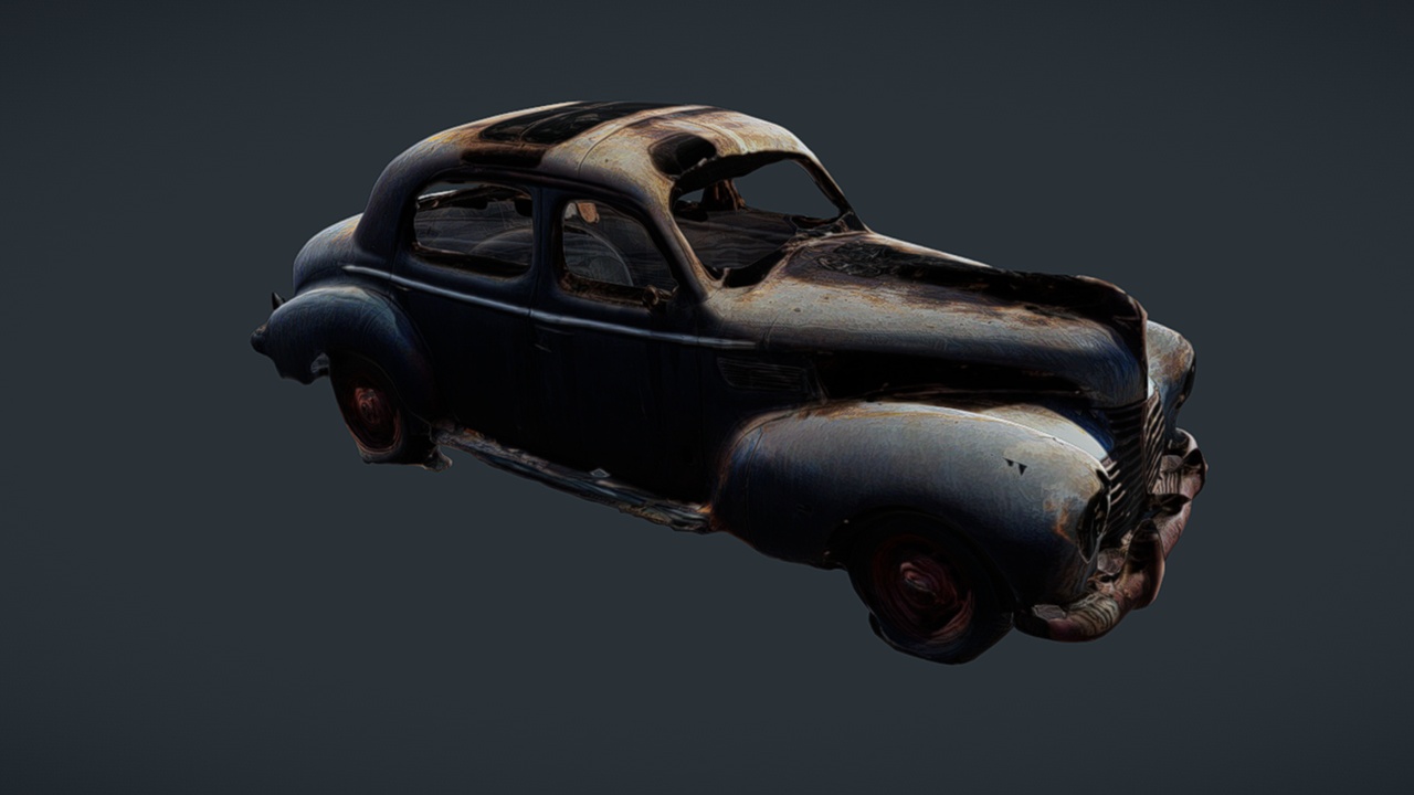 Media 1 for listing 1940s Abandoned Car 002