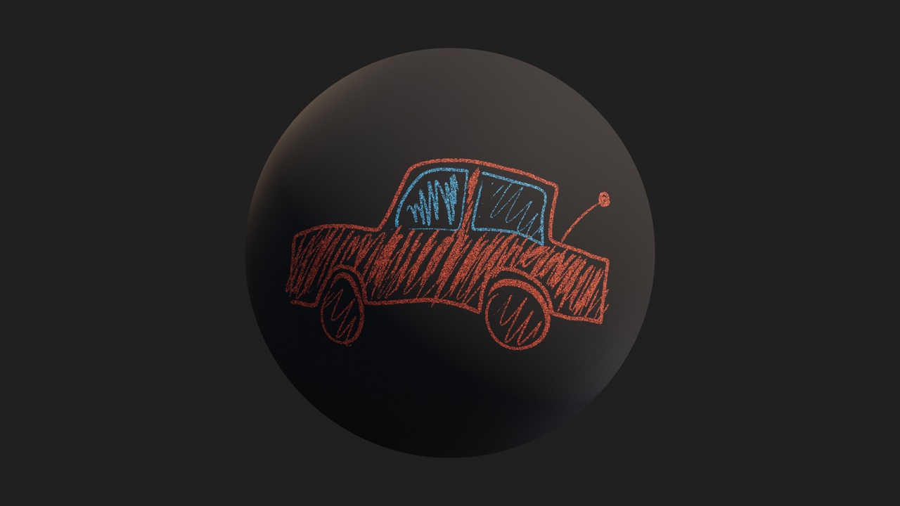 Media 1 for listing Car Chalk Drawing