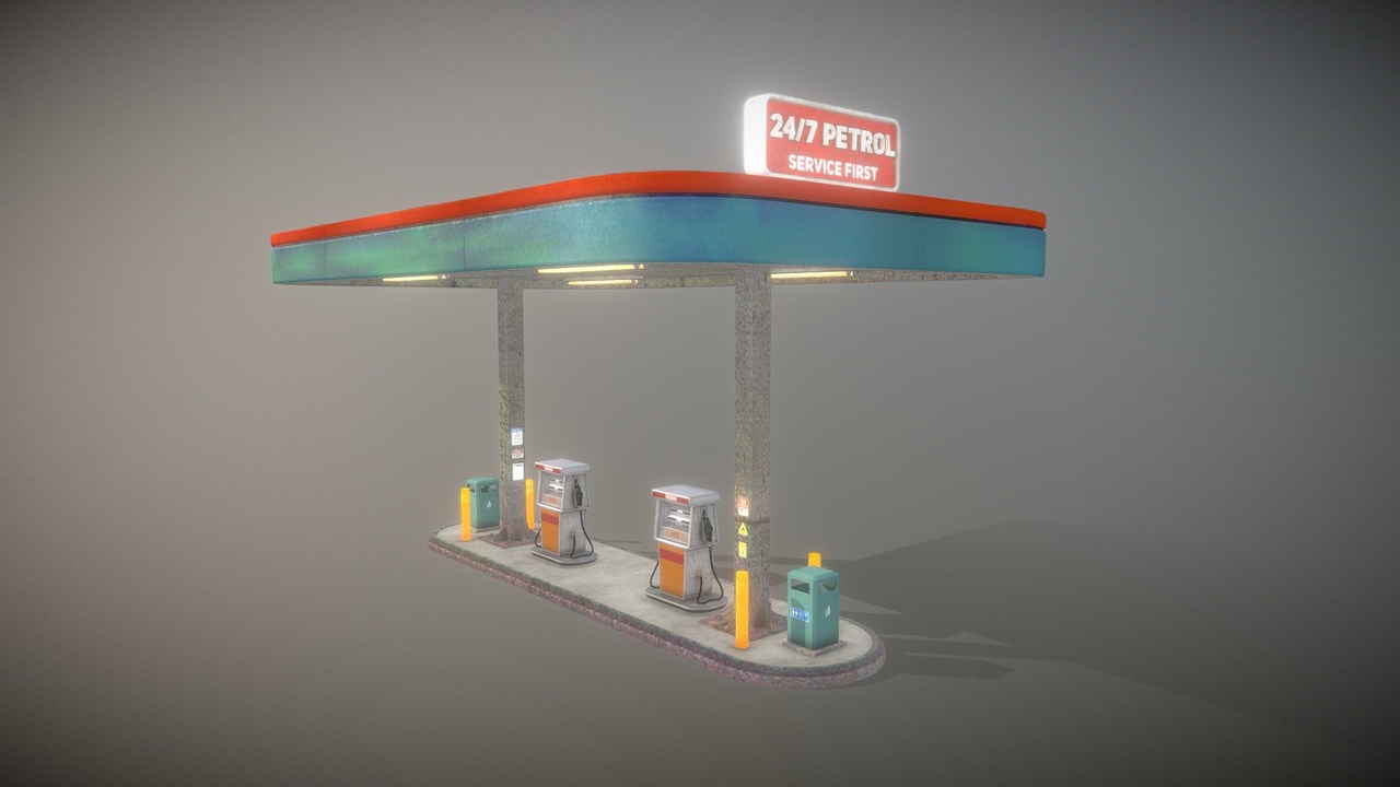 Media 1 for listing Gas Station Pack | Modular Petrol Station