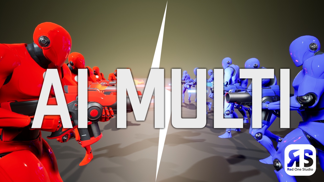 Multiplayer AI vs AI Battlefield | Fab