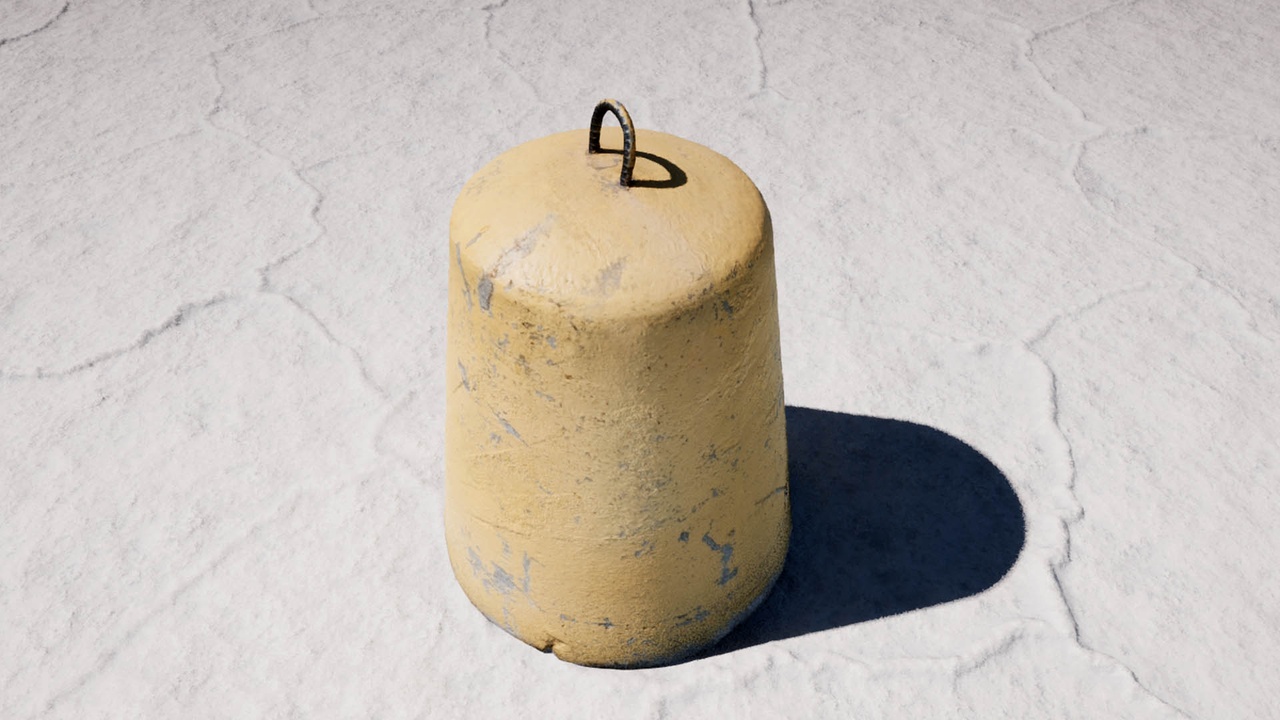 Media 1 for listing Round Yellow Concrete Bollard