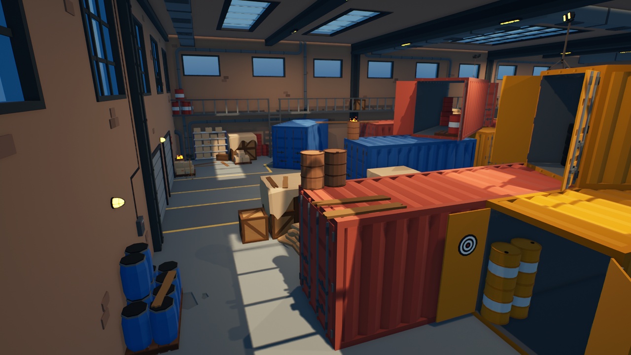 Media 1 for listing Low Poly FPS Map Vol.4 - Shooter Warehouse Map