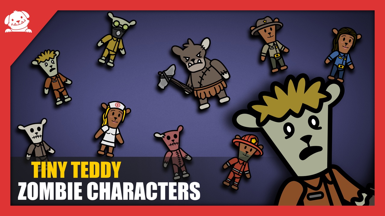 Media 1 for listing 2D Cartoon Zombies Characters Pack