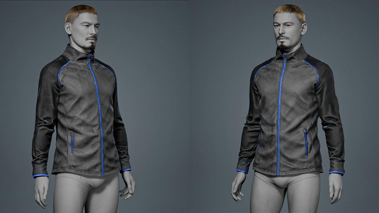 Media 1 for listing Casual sport jacket - Outfit for MH Rigged
