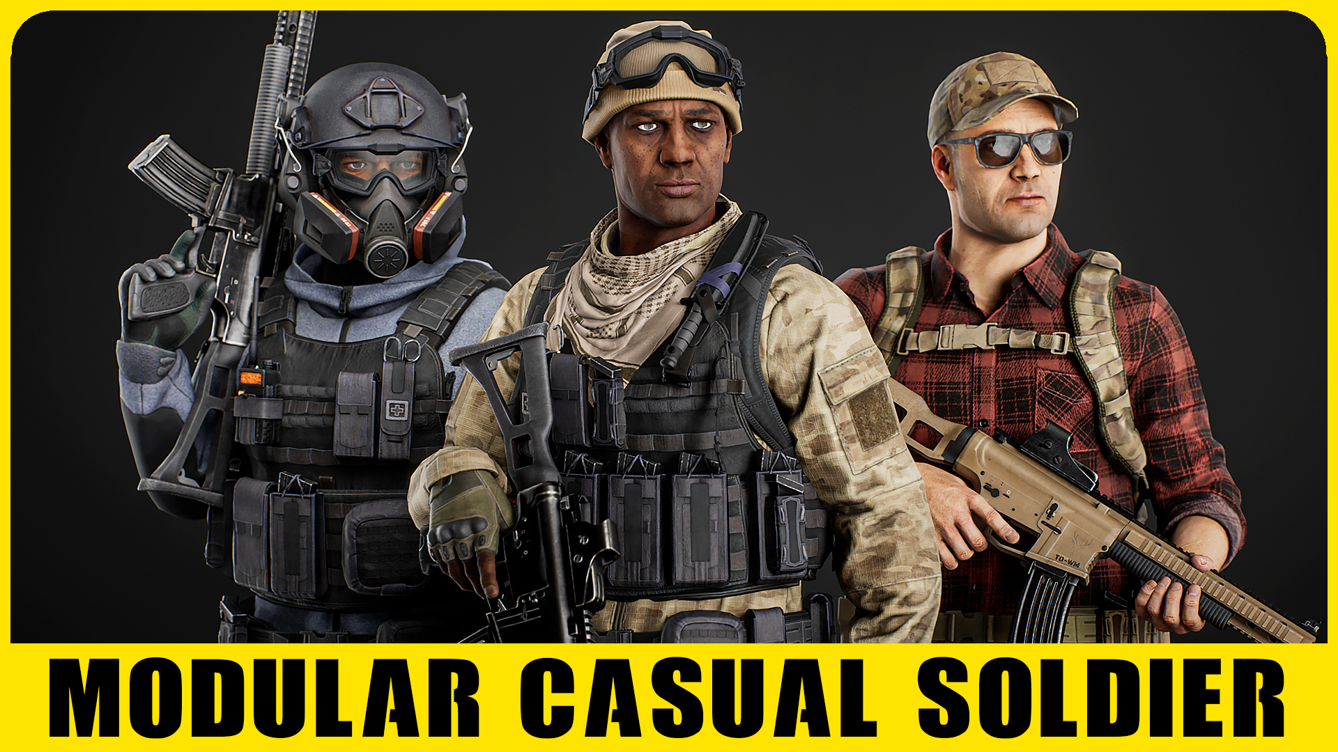 Modular Casual Military Soldier | Fab