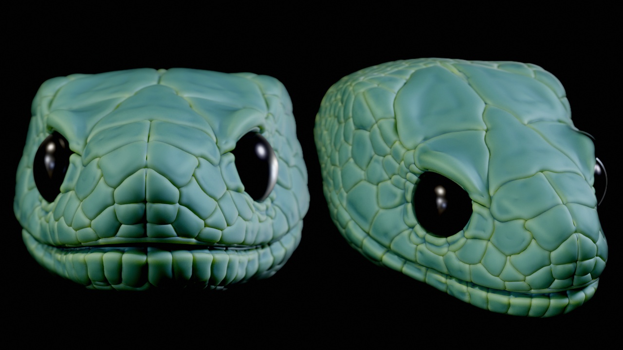Media 1 for listing Snake head 3D model