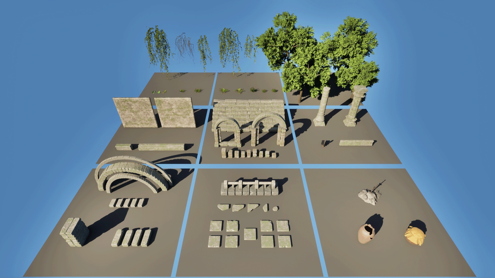 Ue5 Modular Texture Dark Fantasy Modular Ruins Kit (UE5) | Fab
