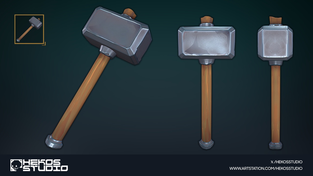 Media 1 for listing 15 Stylized Hammers
