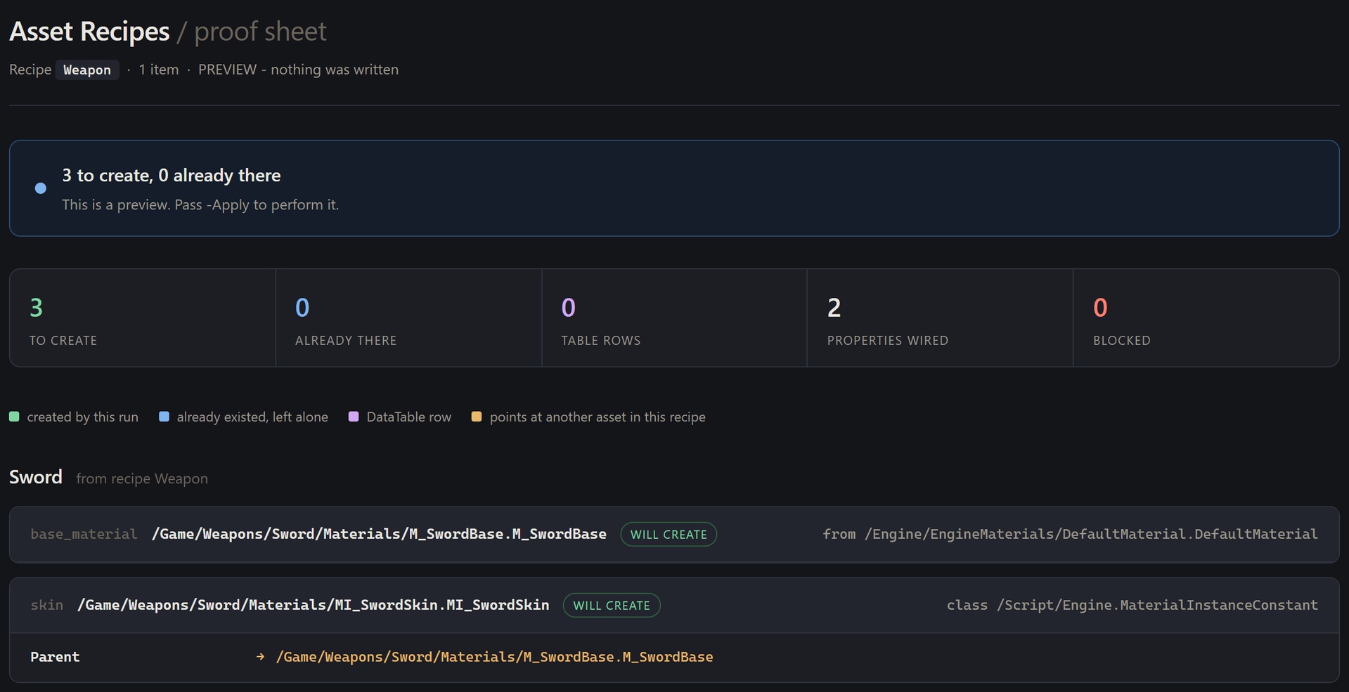 Media 1 for listing Asset Recipes - Create and Wire a Whole Set of Assets From One Recipe