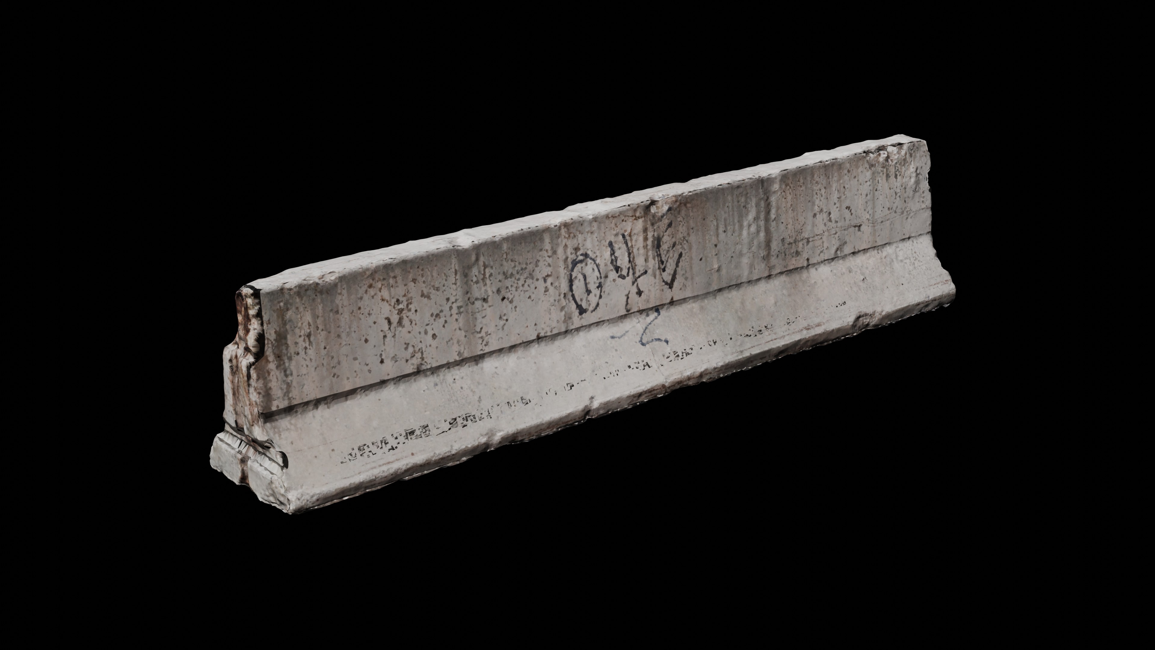 K-Rail Concrete Barrier 3 | Fab