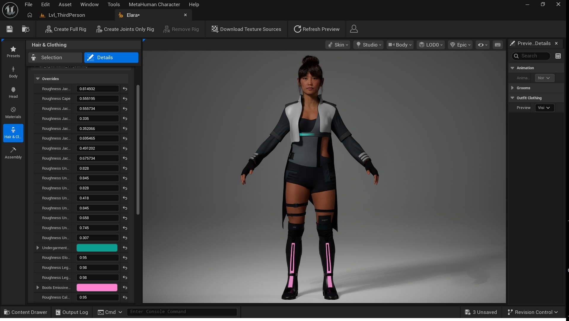 Media 1 for listing Metahuman Female Cyber Outfit