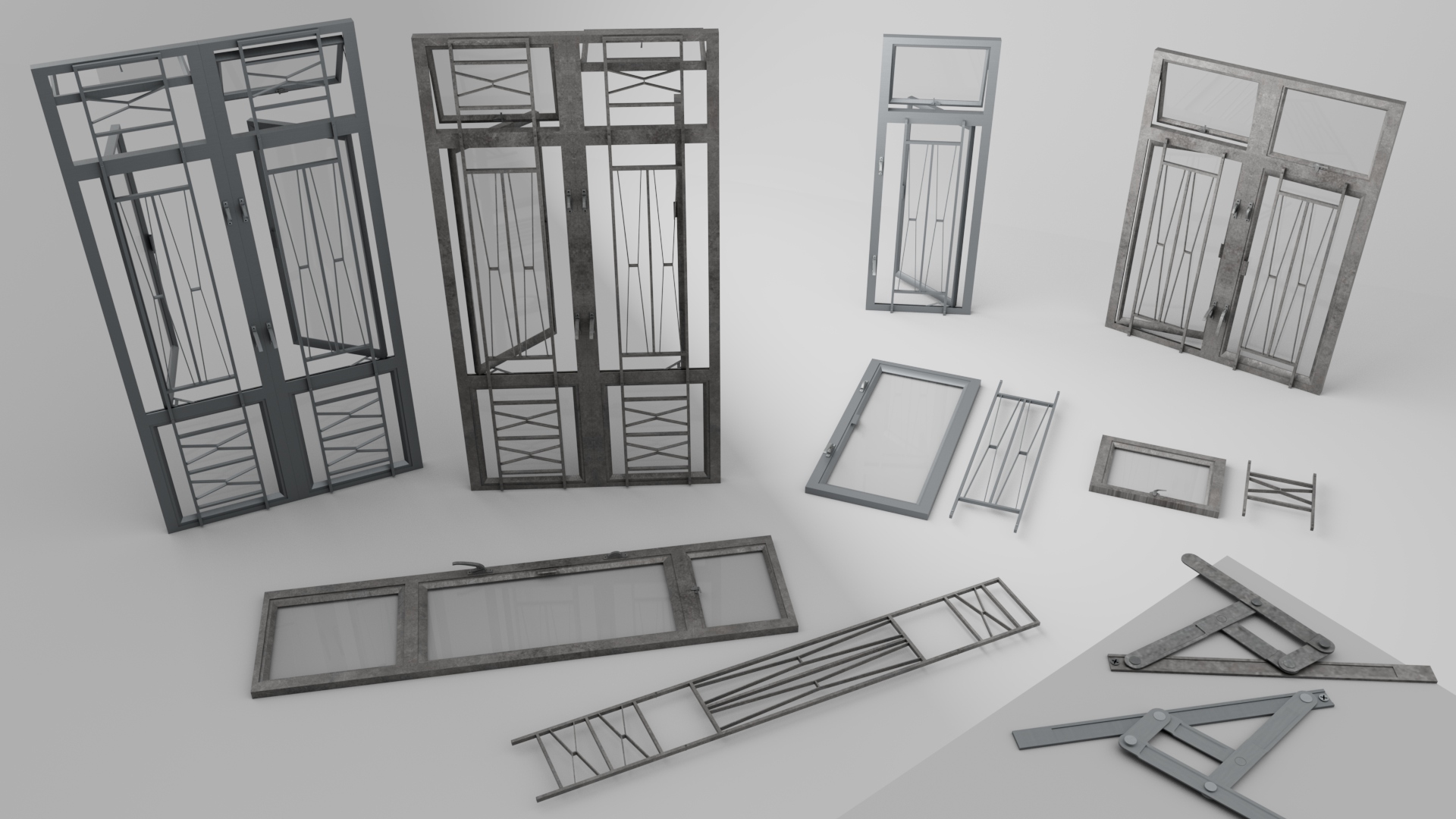 Animated Window and Friction Stay/Window Hinge - Hong Kong Window | Fab
