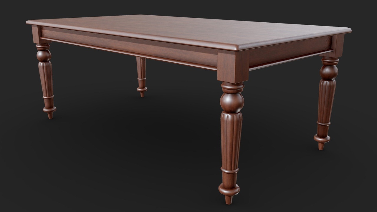 商品 Classical Dining Table 的媒体 1